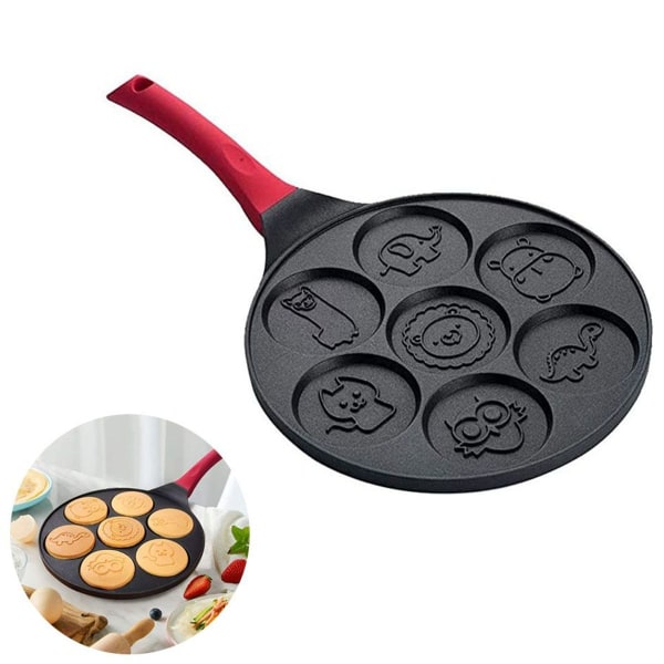 Non-stick pandekagepande, stegepande til pandekager, klassisk smiley mini KLB