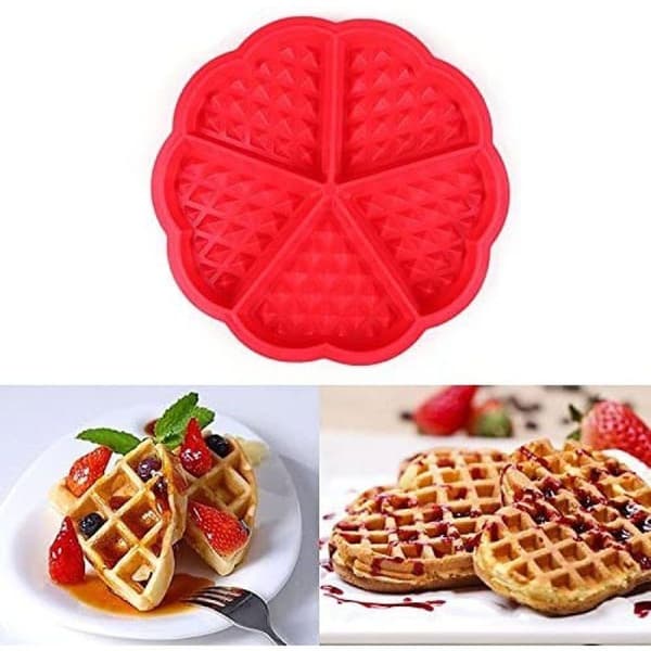 2 Silikonvåffelbakformar Pannkaksmåffinsformar DIY Hemmagjorda
