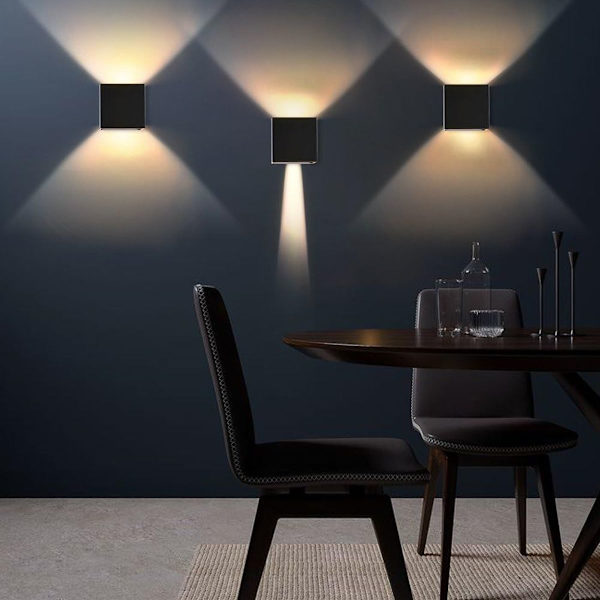 Gulvlampe LED Aluminium Vanntett Vegglampe, Opp og Ned Lys KLB