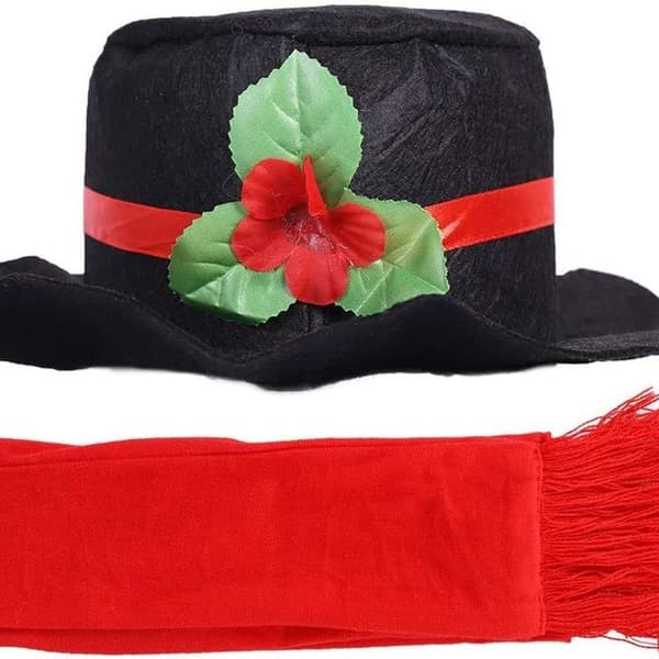 16-delad snögubbedekoration set utomhuskul jul vinter
