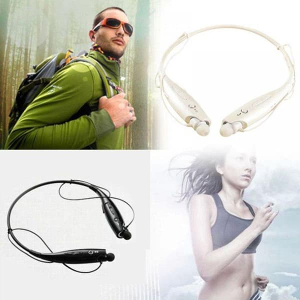 Stereo støjreducerende headset trådløst Bluetooth headset hvid