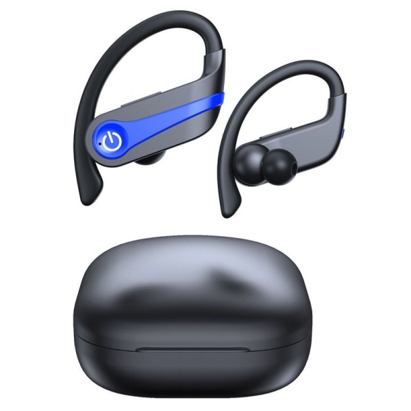 Trådlösa hörlurar, Bluetooth 5.1 Sport trådlösa hörlurar Blå