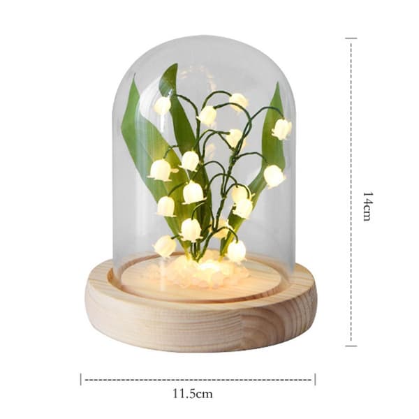Liljekonvallblomst Dekor Blomsterlampe for Kvinner Bursdag KLB