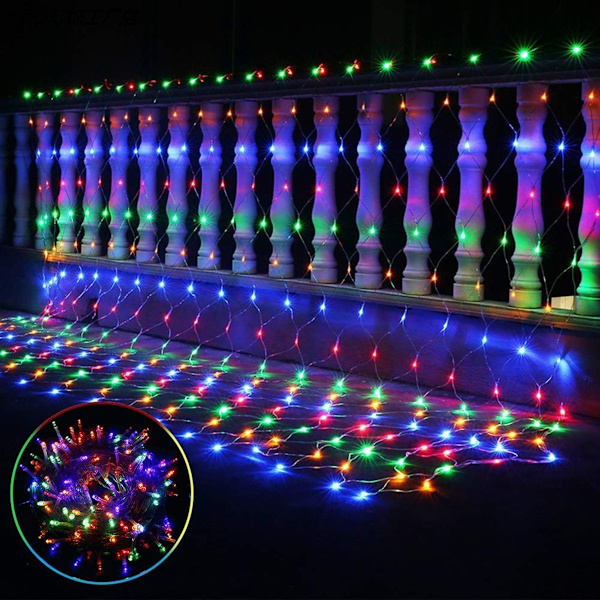 Utomhus LED Mesh Mesh String Lights Vattentät KLB