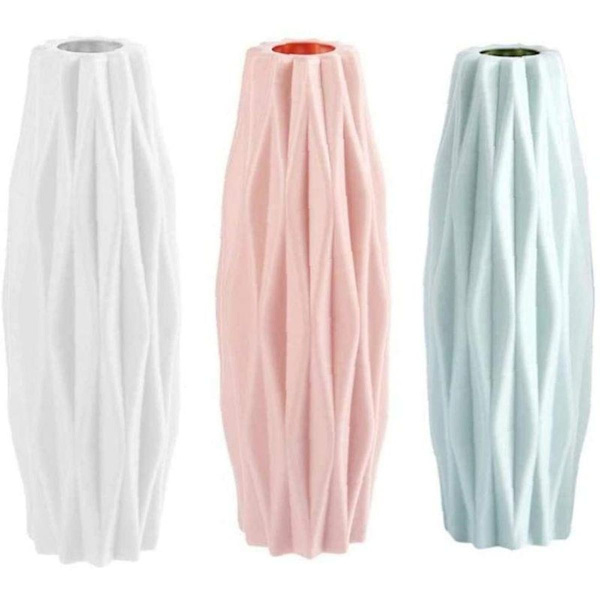 Nordisk Imitation Blomsterpot Origami Plast Vase Flaske Stue Kerne