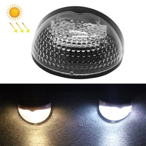 N760B 6 LED Solcells Vattendrop Stängsel Ljus i Två Färger (Svart Kropp)