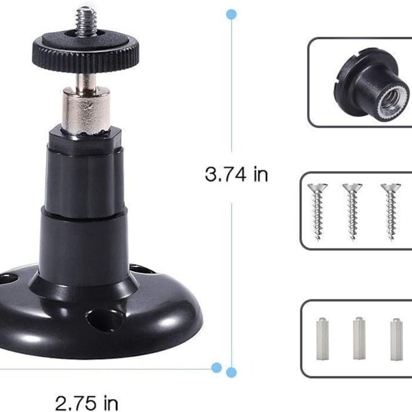3-pack väggfästen för säkerhetskameror KLB