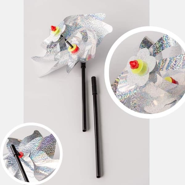 Reflekterande snurror, 8-pack extra glitter snurror för trädgården KLB