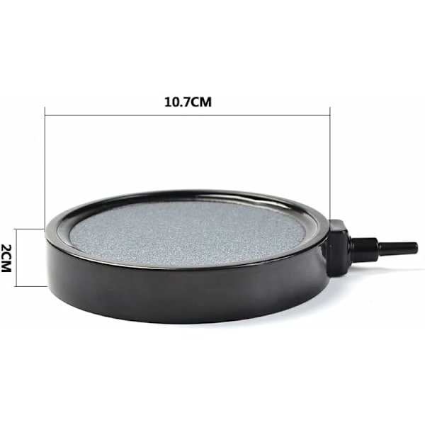 Akvaarion ilmakivilevykupla kivi kalalammikon päädiffuusorilevy kalasäiliölle Hydroponinen happialusta säiliö 10,7 cm x 2 cm KLB
