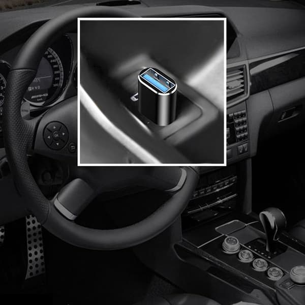 Typ C till USB-adapter, USB C till USB 3.0-adapter, aluminium silver