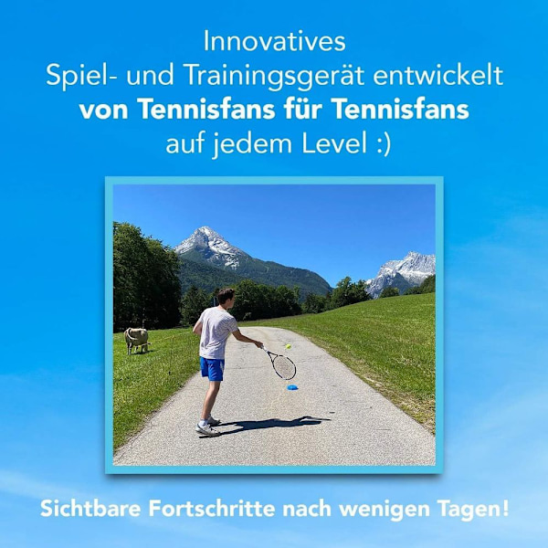 Tennisbollstränare, tennisbollhållare med rep för soloträning, inomhus