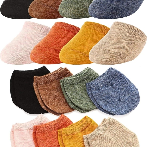 Toe Topper Liner Halvstrumpor - Mjuka halkfria 8 par KLB