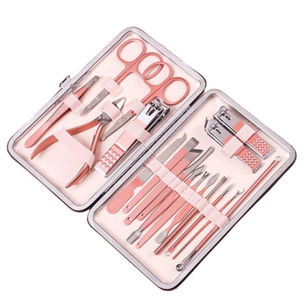 Manikyrset Resväska Mini Nagelklippare Set Pedikyrvård 7020F