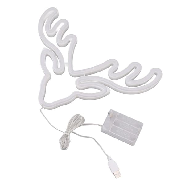 Neonljus LED-skylt USB-batteridriven julhelg KLB