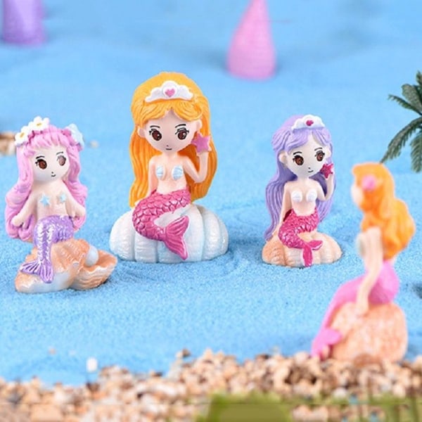 10 Beach Ocean Series Resin Crafts Ornaments #3 Mermaid