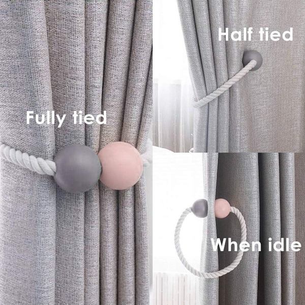 Keleily Magneettiset Verhopidikkeet 2 Kpl Verhopidikkeet Lastenhuoneeseen KLB