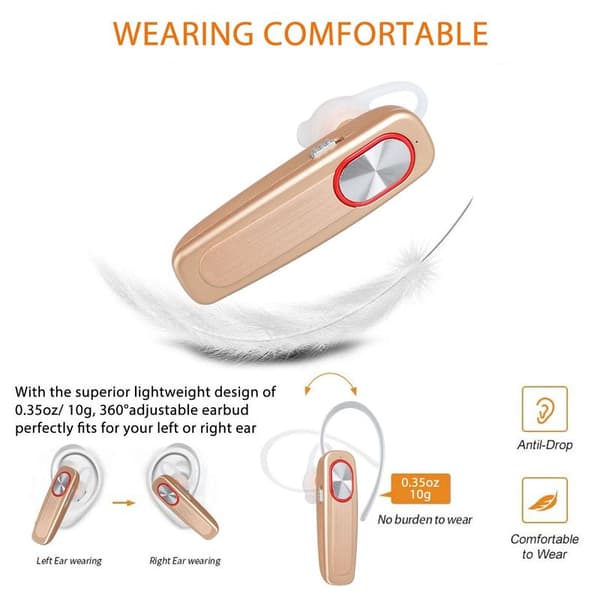 Trådløse Bluetooth-ørepropper for lastebilsjåfør-headset med støydemping