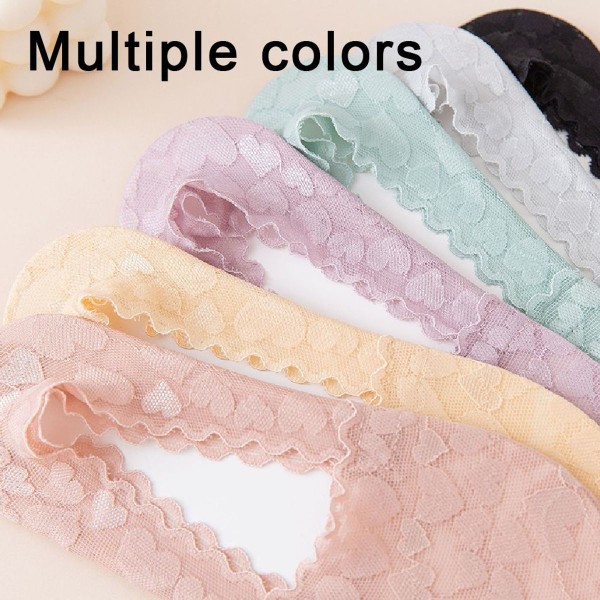 Lacey strumpor andningsbara strumpor balettstrumpor halkfria strumpor smutsigt rosa KLB