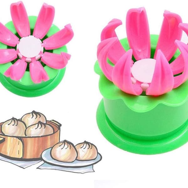Dampet former for å lage rundstykker til baking og bakverk