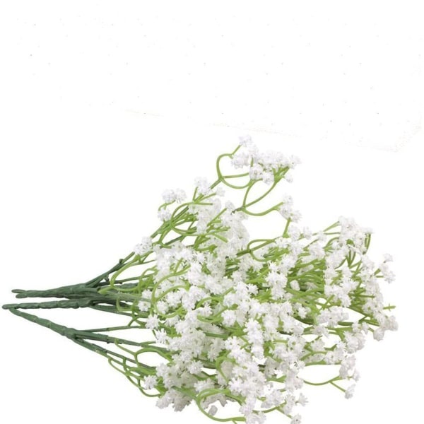 10 stk. Latex Kunstig Gypsophila Paniculata Blomst Til Hjem Bryllup KLB