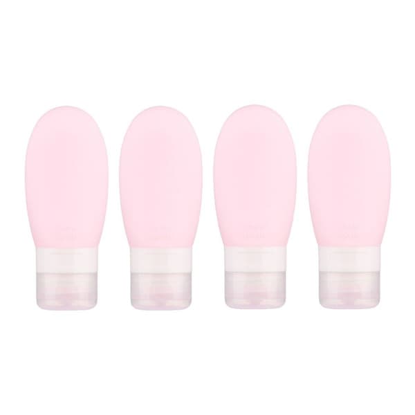 Silikonfyllning, bärbar kosmetisk påfyllning, rosa, 60 ml KLB