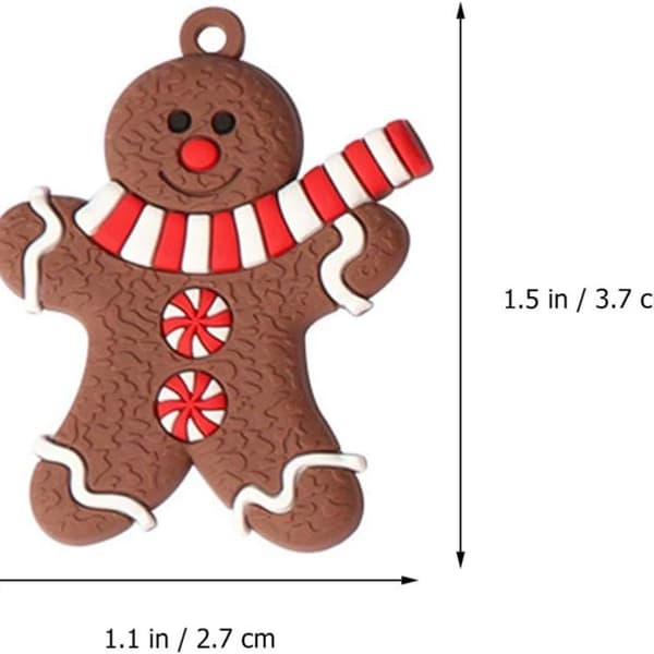 24 pepparkaksgubbe-prydnader för julgranen KLB