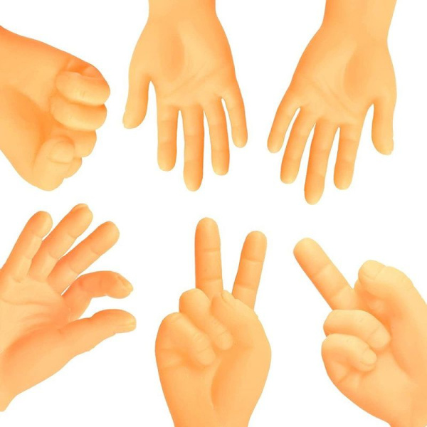 Mini fingerdockor, små fingrar, gummifingerdockor, roliga, interaktiva