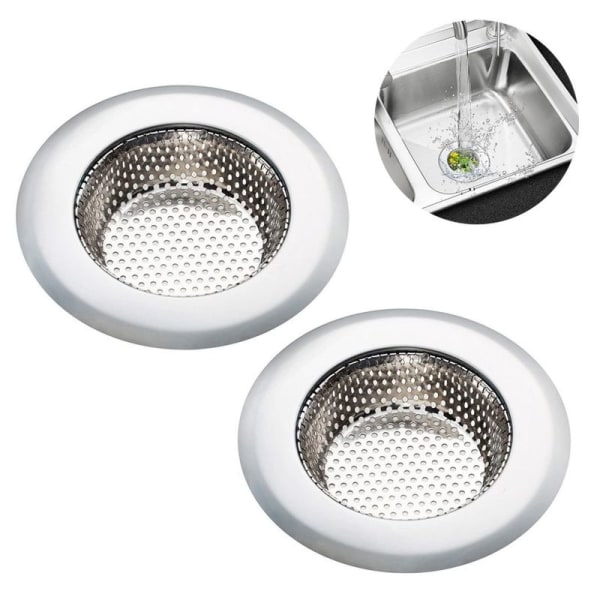 Piece of strainer basket for kitchen sink, stainless steel, medium size