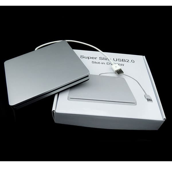 Extern CD DVD-enhet USB 3.0 Milfech Bärbar Slim CD/DVD-RW-brännare med typ