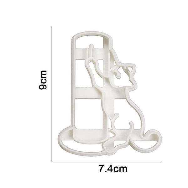 Evästeleikkurit, 3D-kissaleikkurit lapsille, Kitty Butt Shape3 KLB