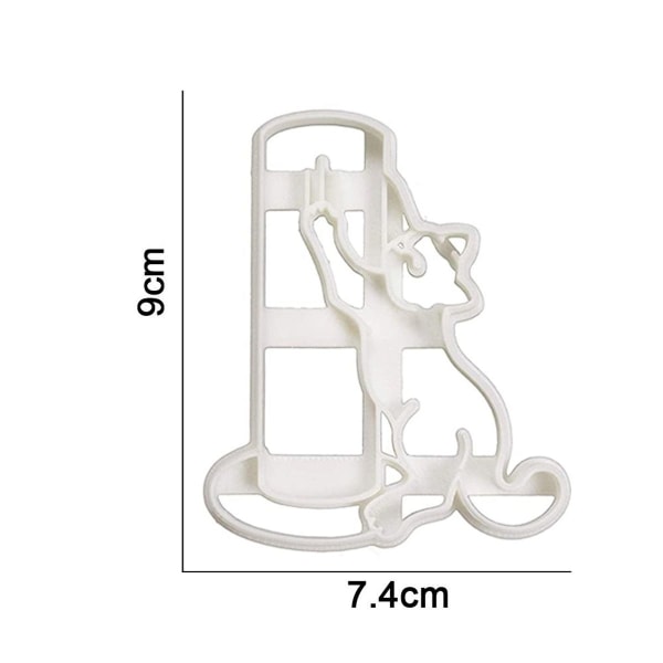 Kakeform, 3D kattekakeform for barn, kattebakform 3 KLB