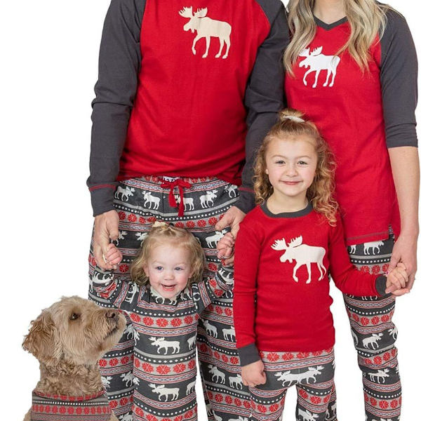 Lazy One joulupyjamasetti, yhteensopivat perhepyjamat KLB:lle