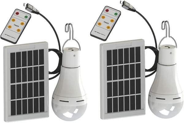 LED sollampe, 9W solenergi super lys pærer med