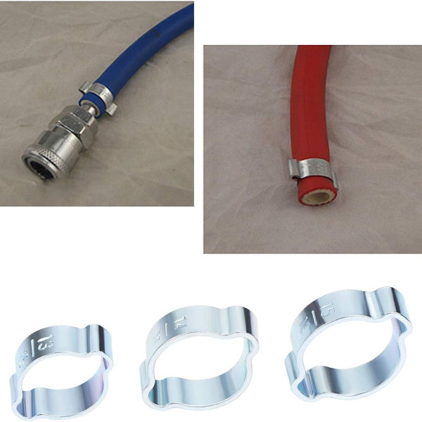 140 st 7-20mm 304 Rostfritt Stål Enörat Slangklämma Pliers Kit KLB