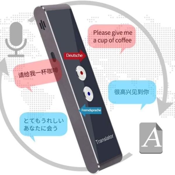 Intelligent Voice Translator - Sanntidsoversettelse (Svart)
