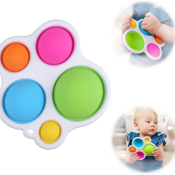 Baby Simple Dimple Sensory Toy, tidlig oppvekst, leketøy KLB