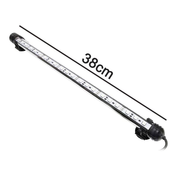 LED-akvariebelysning, akvariedykkelys med timer, 38CM KLB