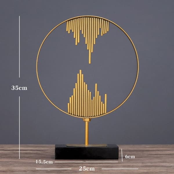 BJ348 Tredimensjonalt Smijern Geometrisk Formpryd-L (Refleksjon)