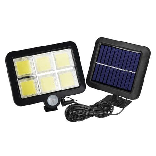 Solcellelamper for utendørs bruk, 120 LED IP65 vanntett med bevegelsessensor spotlight