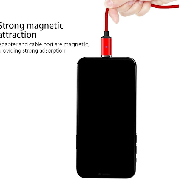 GIANAC iPhone-latauskaapeli, [3 kpl 0,5M 1M 2M] Lightning punainen KLB