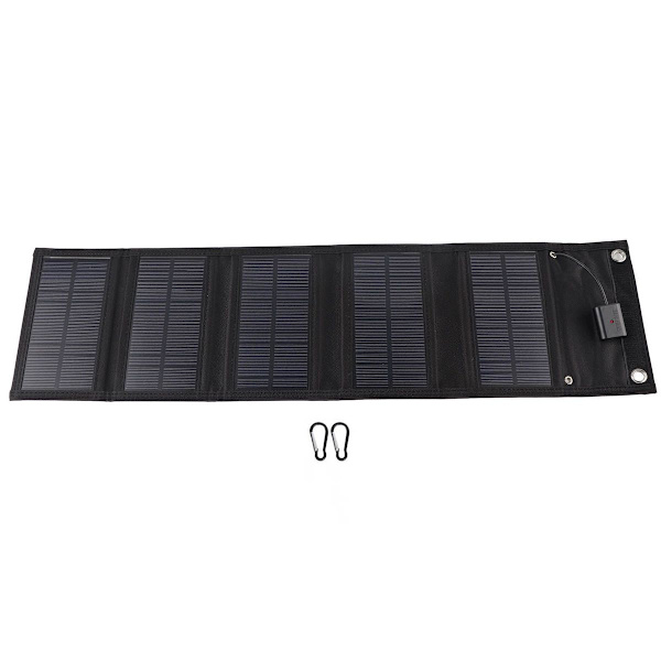 20W Vanntett Foldbart Solcellepanel Sollader USB KLB