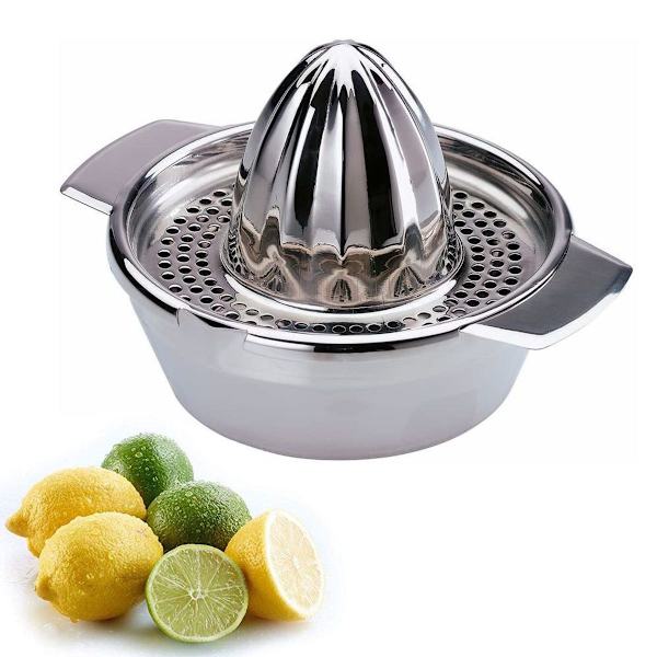 Citron-/citruspress med behållare, diameter: 13,8 cm
