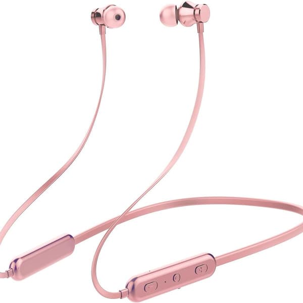 Bluetooth-headset trådløst nakkeheadset sport roségull