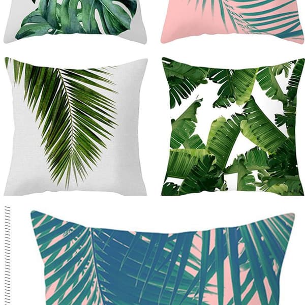 Sett med 4 pynteputer i premium minimalistisk design for sofa W