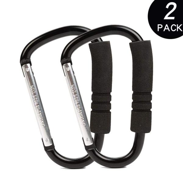 Barnvagnskrokar, praktiska organiseringskrokar i 2-pack KLB