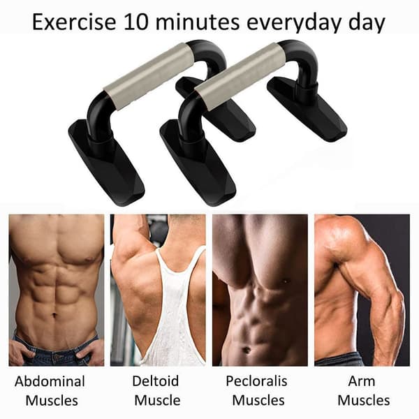 Push-Up Grips Push-Up Grips Avtakbare bærbare Push Up Grips med grå