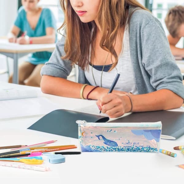 Morsom Blå Hav Blåhval Sekvens Blyantveske Form 2