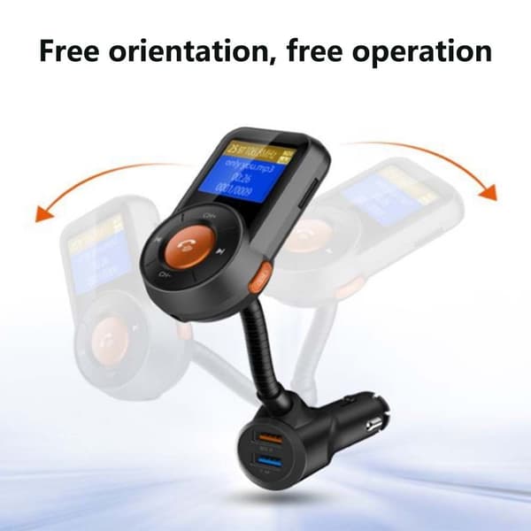 Bluetooth FM-lähetin autoon, äänensovitin ja vastaanotin