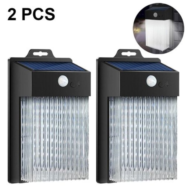 2 stk. Udendørs LED Solcellelamper Solenergi