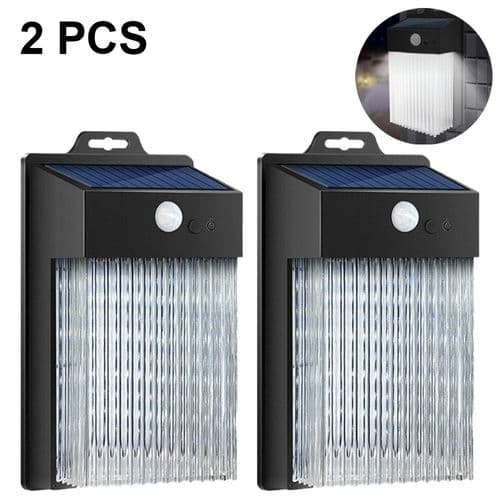 2 stk Utendørs LED Solcellelamper Solcelledrevet